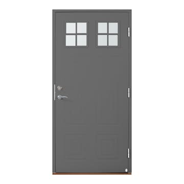 Ytterdörr Leksandsdörren Kullsbjörken Glas Eco74 RC2N