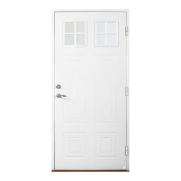 Ytterdörr Leksandsdörren Kullsbjörken Glas Eco74 RC2N