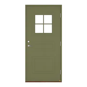 Ytterdörr Leksandsdörren Rosen Glas Eco74 RC2N