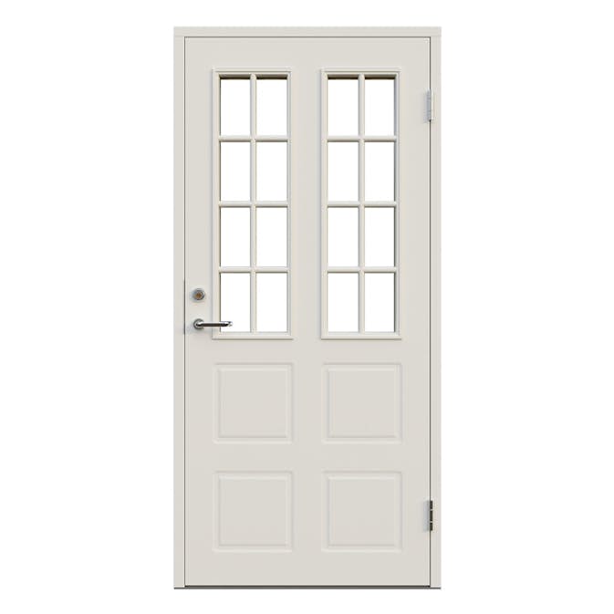 Ytterdörr Leksandsdörren Styrsjöbo Klarglas Eco74 RC2N