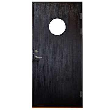Ytterdörr SnickarPer 1401G Texture Svart Laserad Klarglas