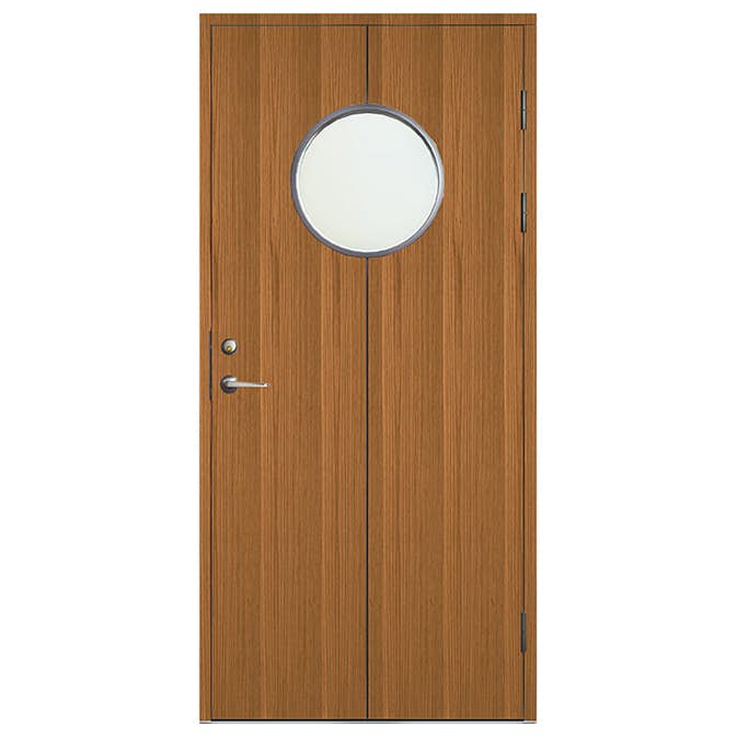 Ytterdörr SnickarPer 34G Teak Klarglas