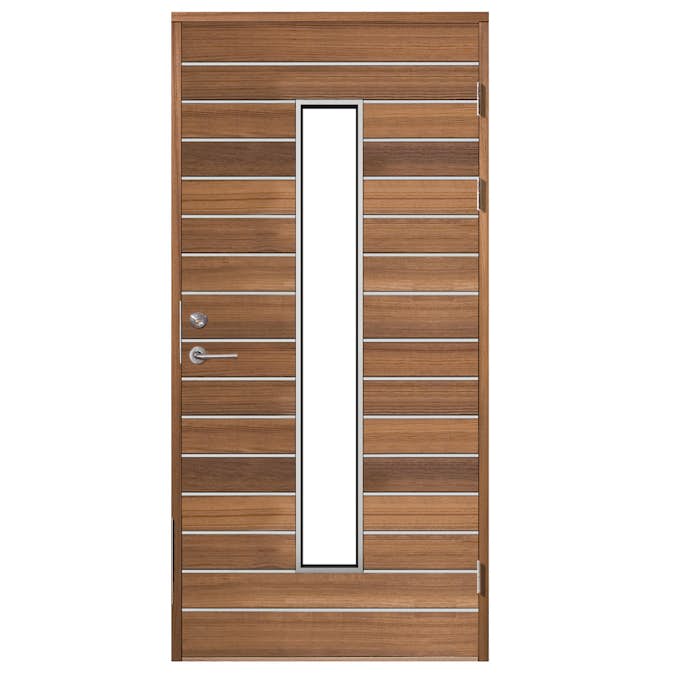 Ytterdörr SnickarPer 48G Spine Classic Teak Klarglas