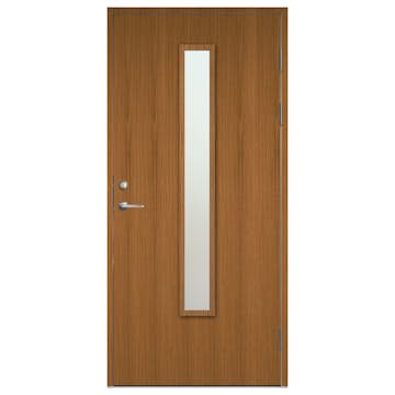 Ytterdörr SnickarPer 502G Teak Klarglas