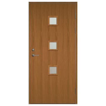 Ytterdörr SnickarPer 567G Teak Klarlgas