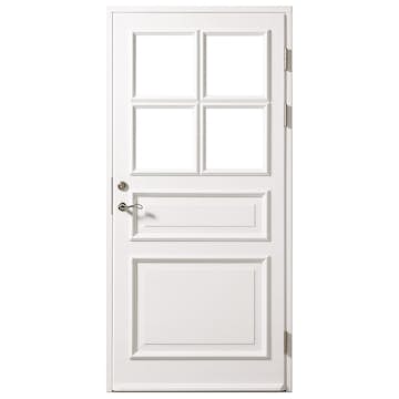 Ytterdörr SnickarPer 73G Klarglas Vit