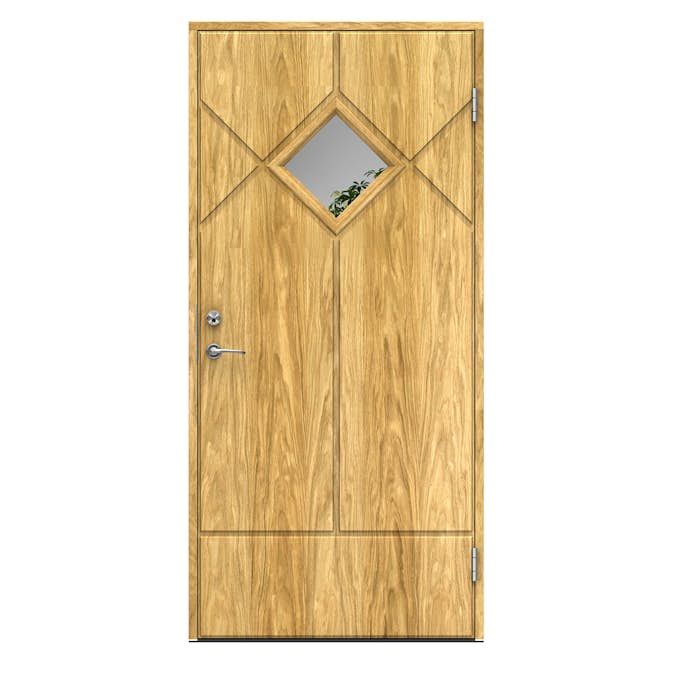 Ytterdörr Swedoor Schumann Ek Klarglas