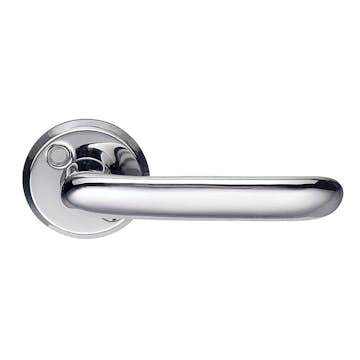 Ytterdörrhandtag Beslagsboden B725 Blankpolerad Nickel