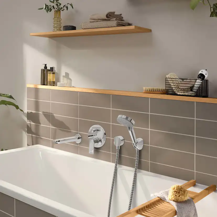 Duschblandare Hansgrohe Rebris E 1-grepps Inbyggnadsblandare 2-funktions
