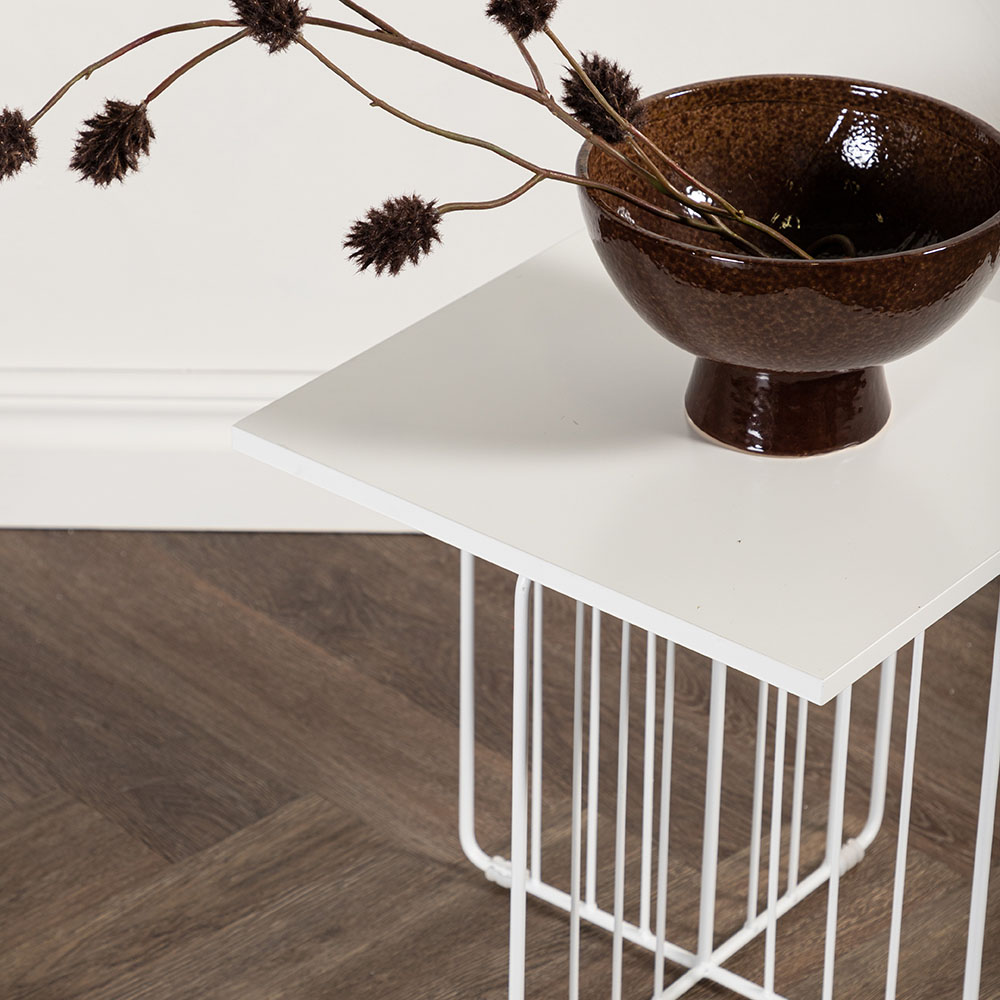 Dayton Sofa Table - White powder coating / White MDF Vit