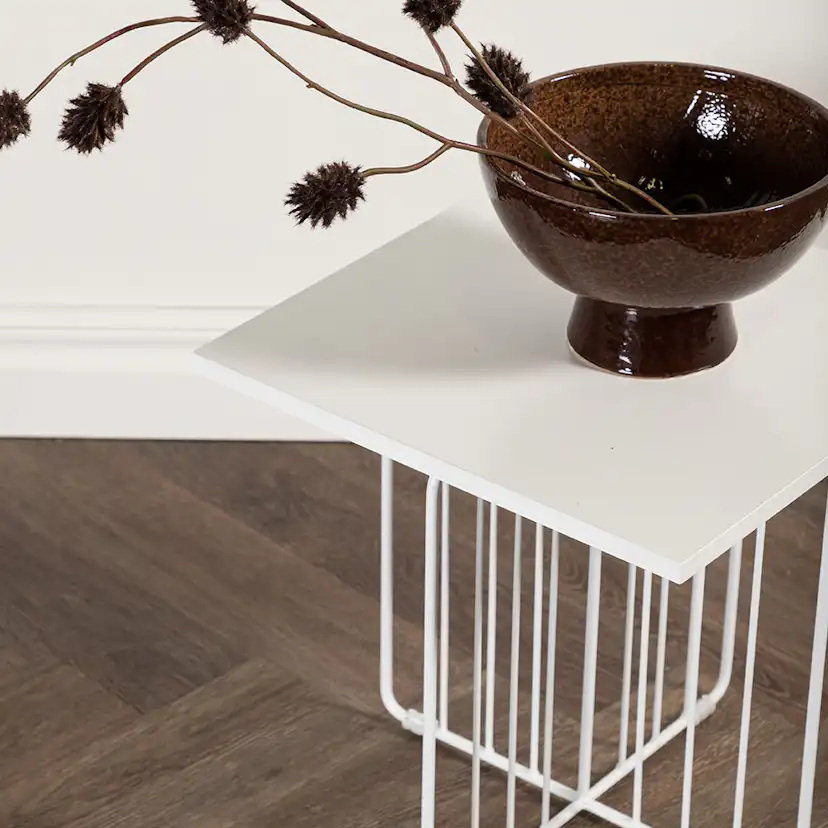 Dayton Sofa Table - White powder coating / White MDF Vit