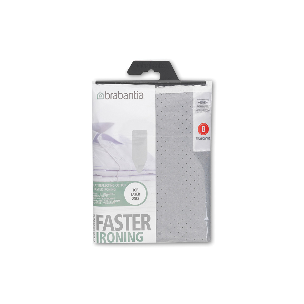Överdrag Brabantia Stl B 124*38cm silikon 2mm skum Silver Stl B 124x38, Silver