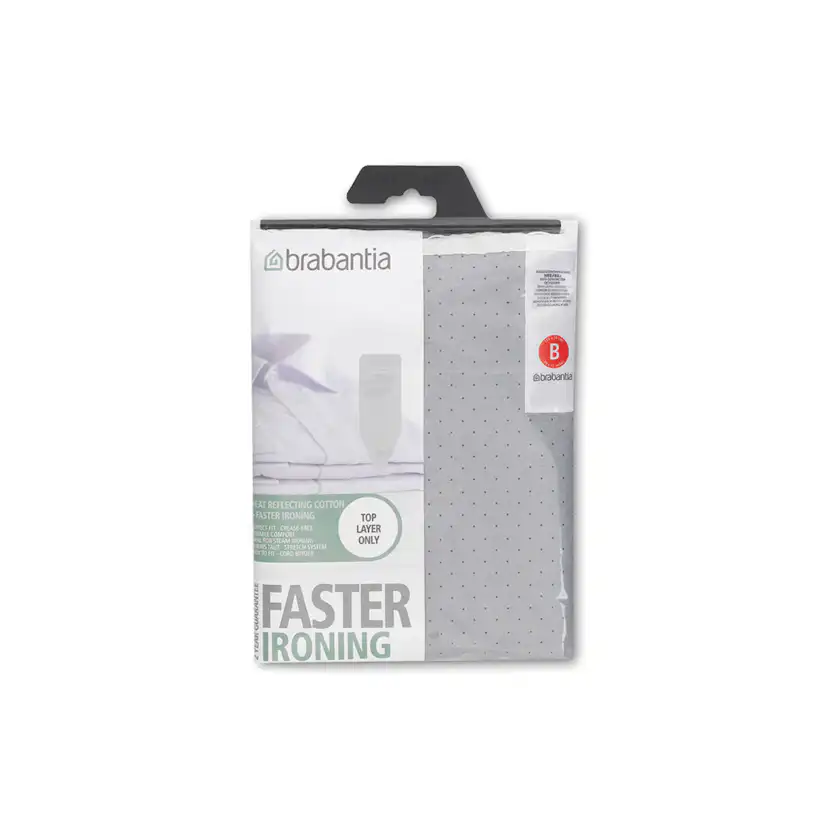 Överdrag Brabantia Stl B 124*38cm silikon 2mm skum Silver Stl B 124x38, Silver