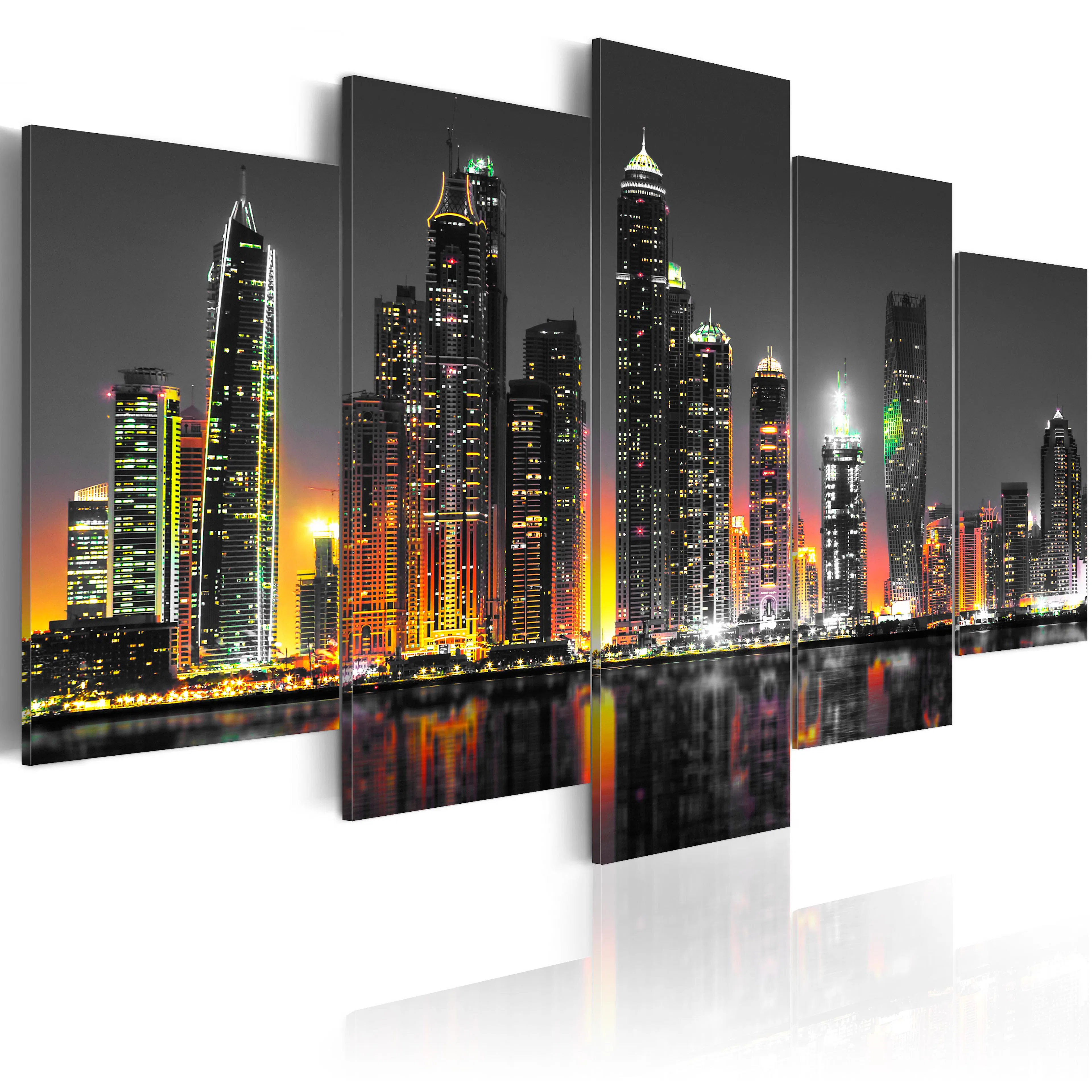 Foto på akryl - Desertic City [Glass] 200x100 Mått: 200x100 cm
