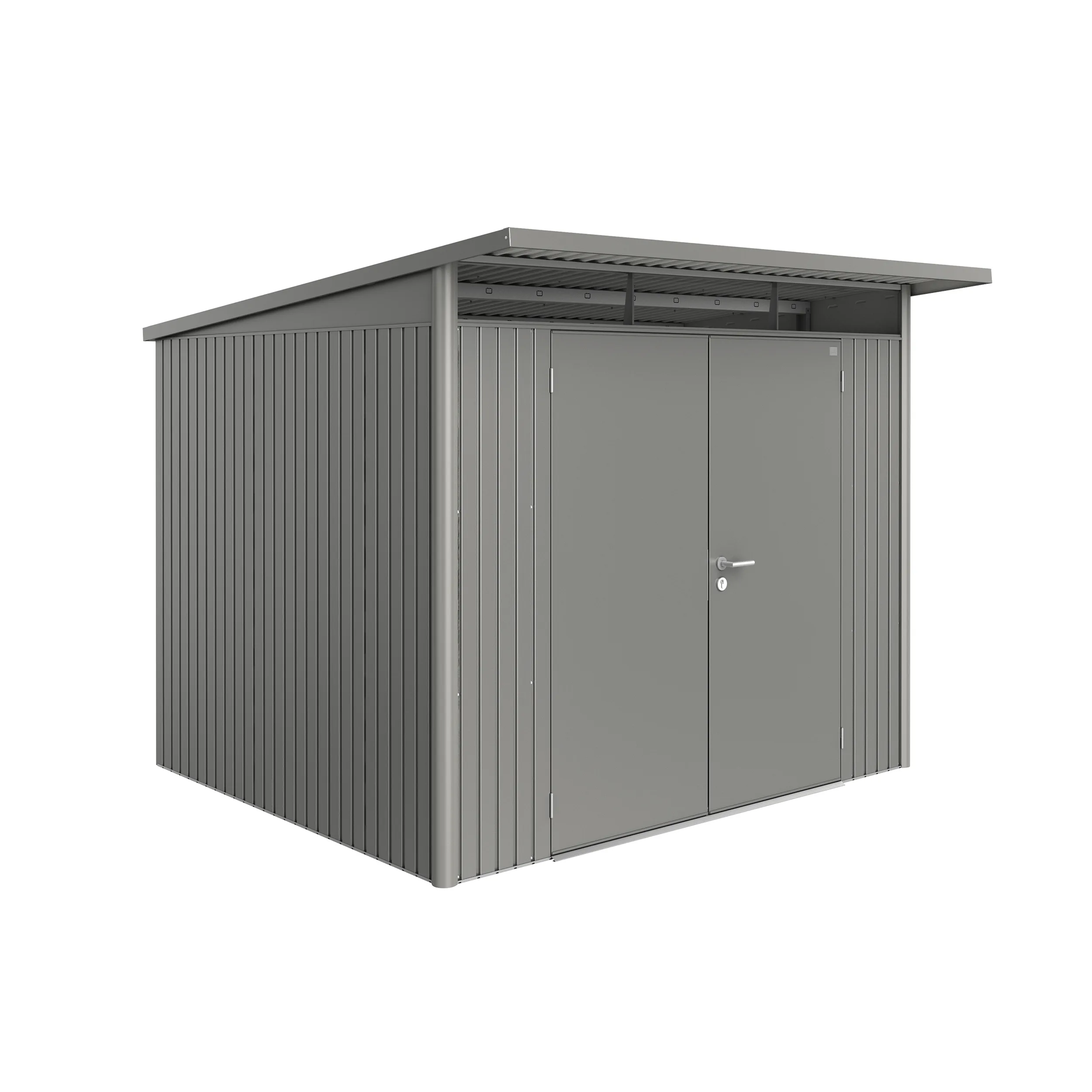 Garden shed AvantGarde size A6 metallic quartz grey with dou Metallic Kvartsgrå
