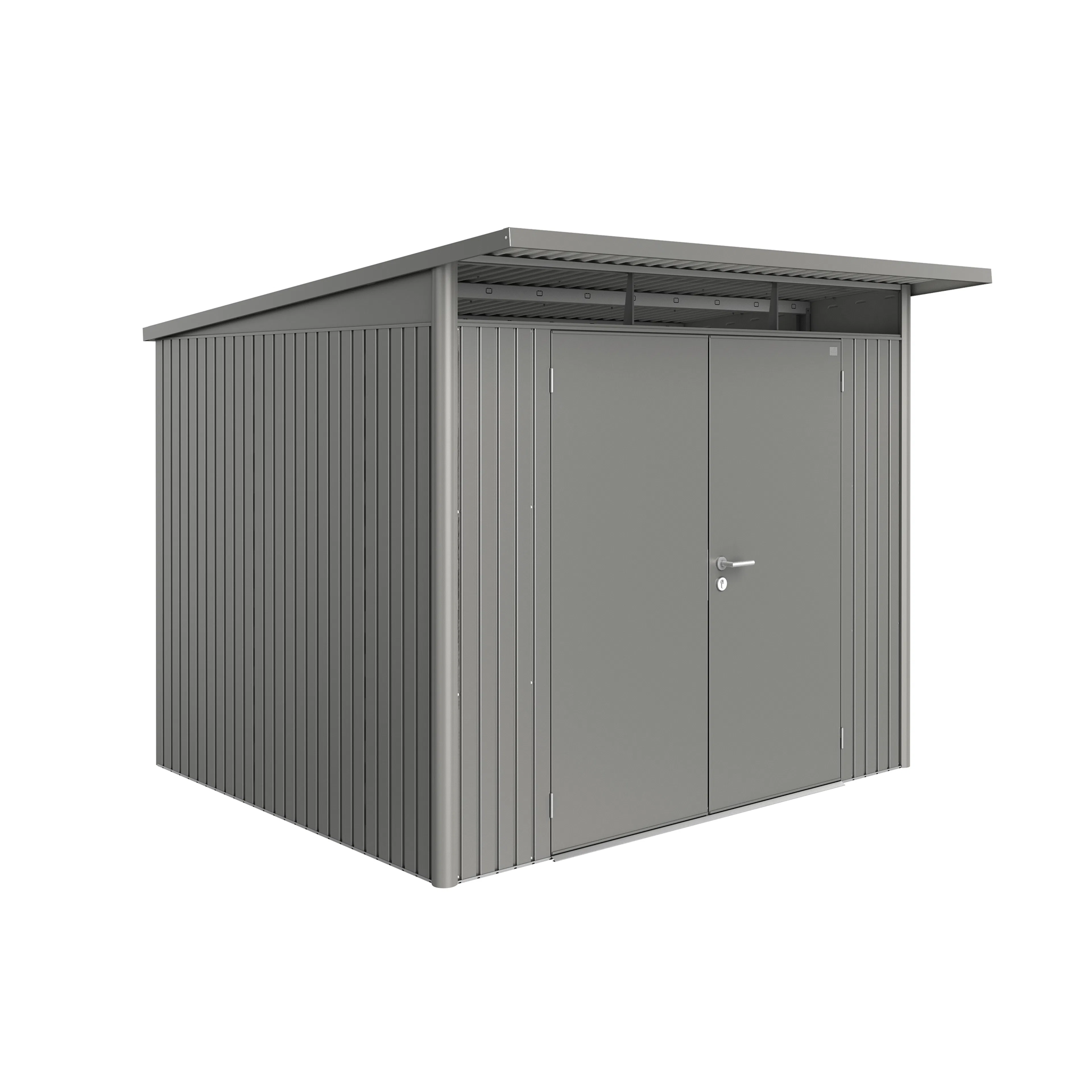 Garden shed AvantGarde size A6 metallic quartz grey with dou Metallic Kvartsgrå