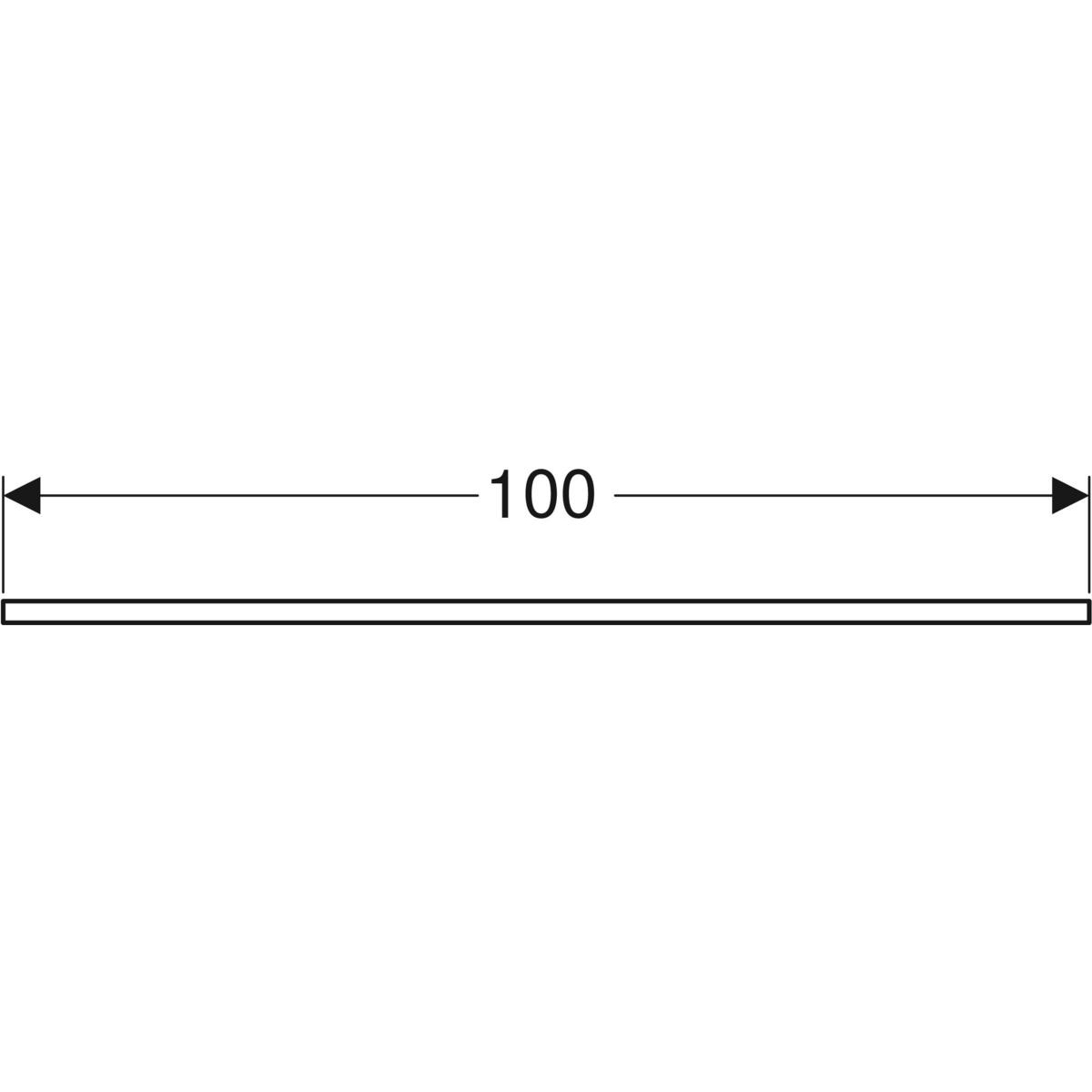 Ifö Vinta handdukshållare: T=100cm, Polerat förkromat 1000 mm