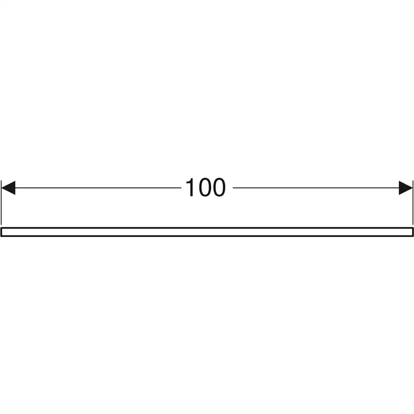 Ifö Vinta handdukshållare: T=100cm, Polerat förkromat 1000 mm