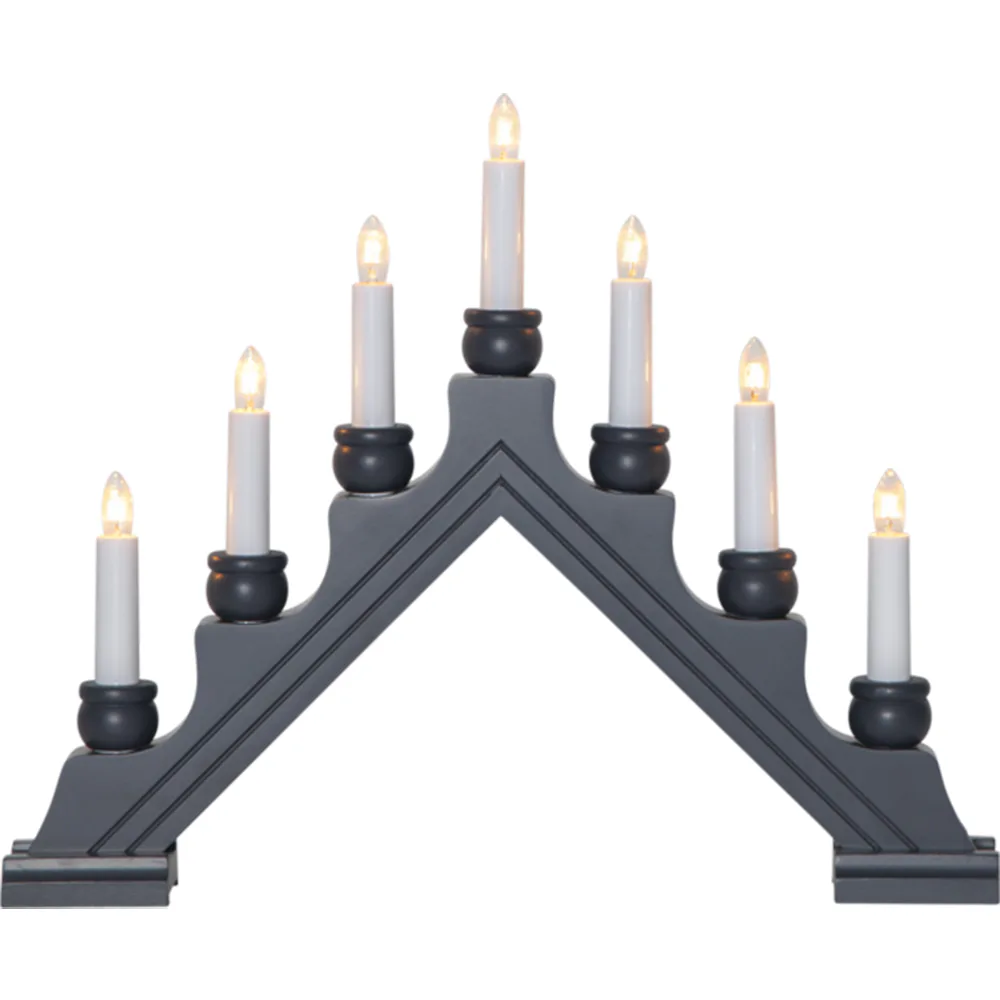 Adventsljusstake Star Trading Karin 7-Armad