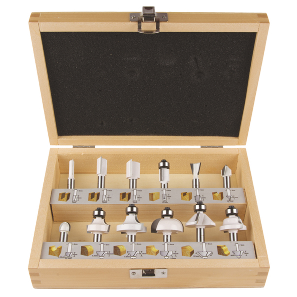 Frässet Makita 12 Delar 8 mm