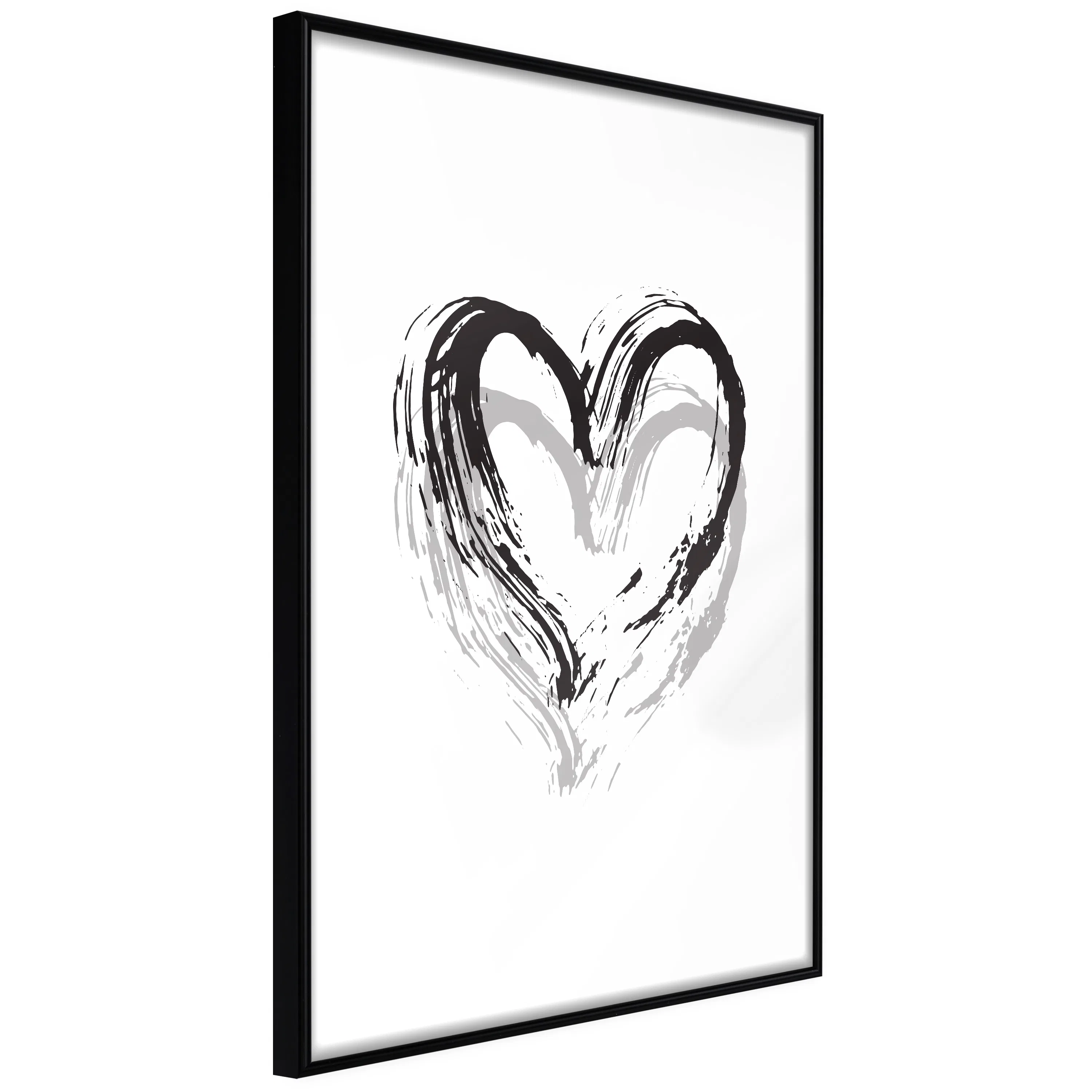 Poster Artgeist Affisch Brush Heart
