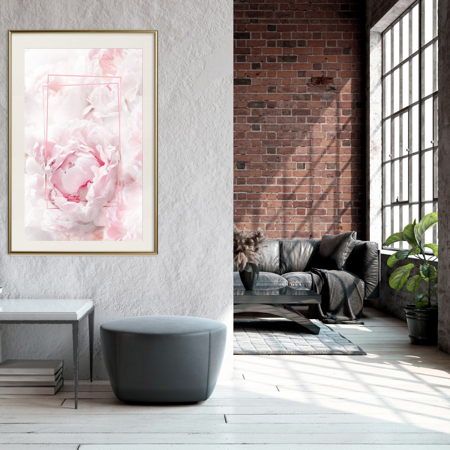 Affisch - Fleeting Beauty [Poster] 30x45 Guld ram med passepartout, 30x45 cm