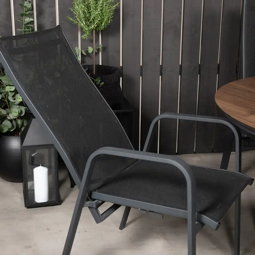 Matgrupp Venture Home Lea Ø 120 med 6 Copacabana Stolar