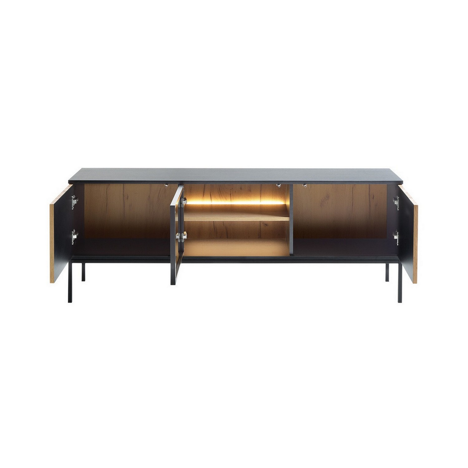 Möbelset Scandinavian Choice Klinkerville till Vardagsrum, TV-Bänk, Vitrinskåp & Sideboard