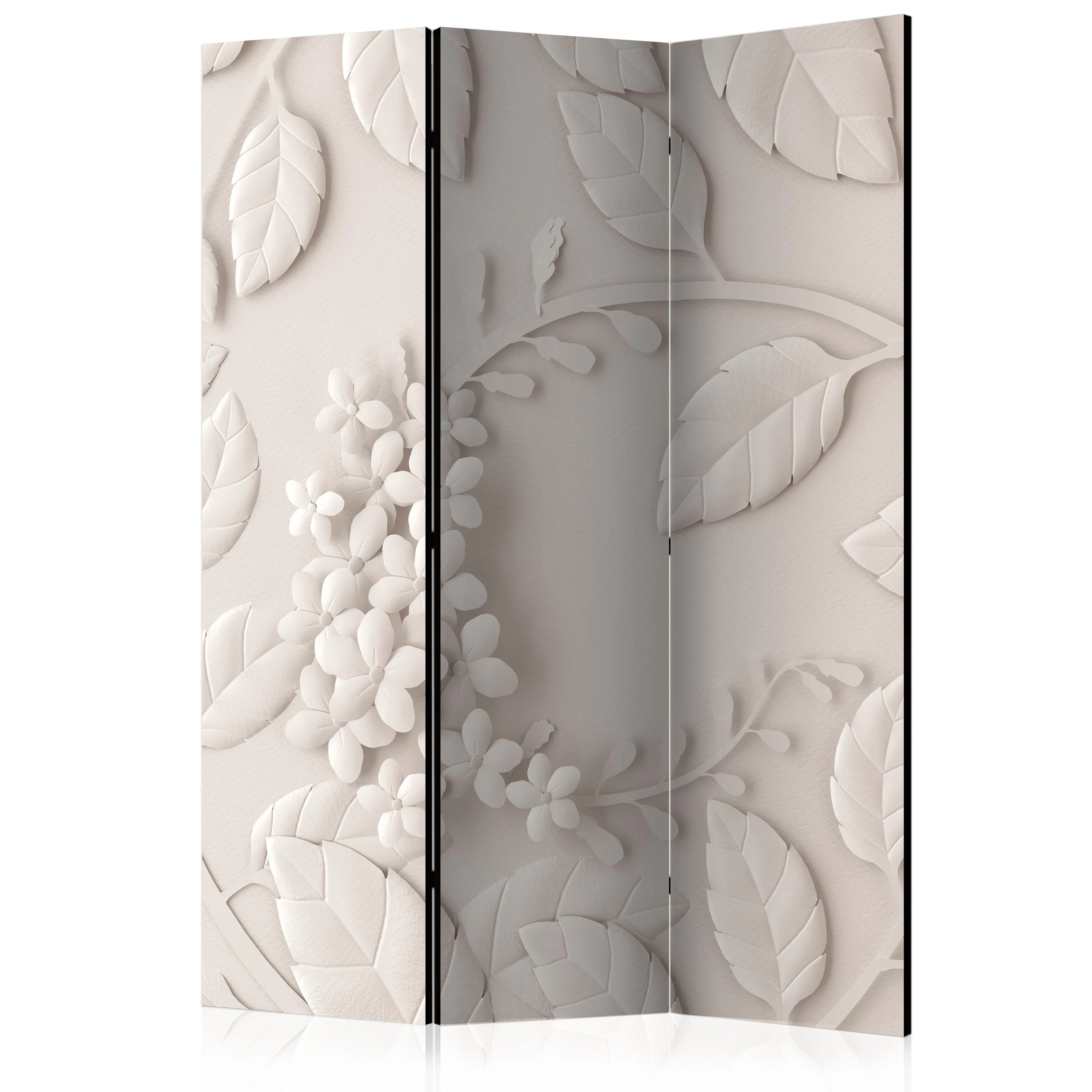 Rumsavdelare Skärmvägg Arkiio Paper Flowers Cream 135x172 cm