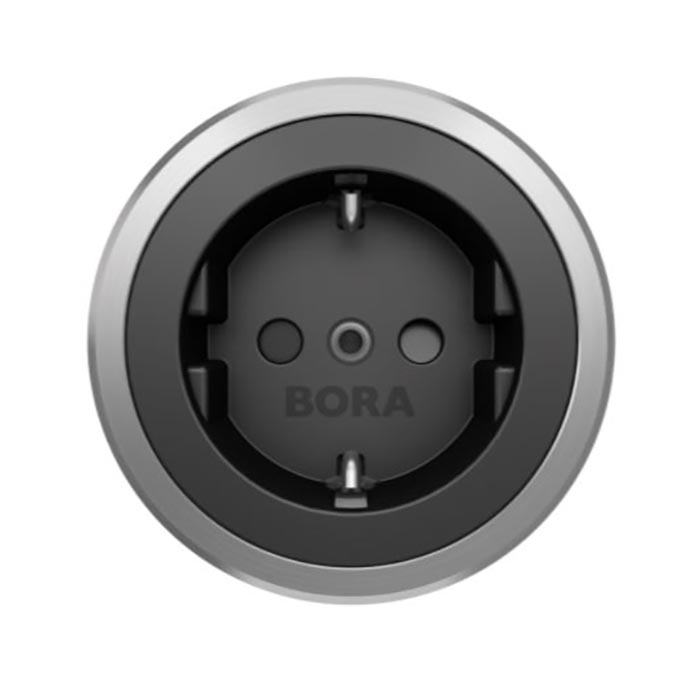 Stickkontakt BORA Eluttag Silver