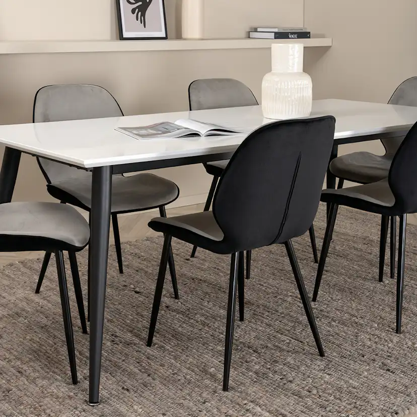 Matgrupp Venture Home Jolie med 6 Elisa Stolar