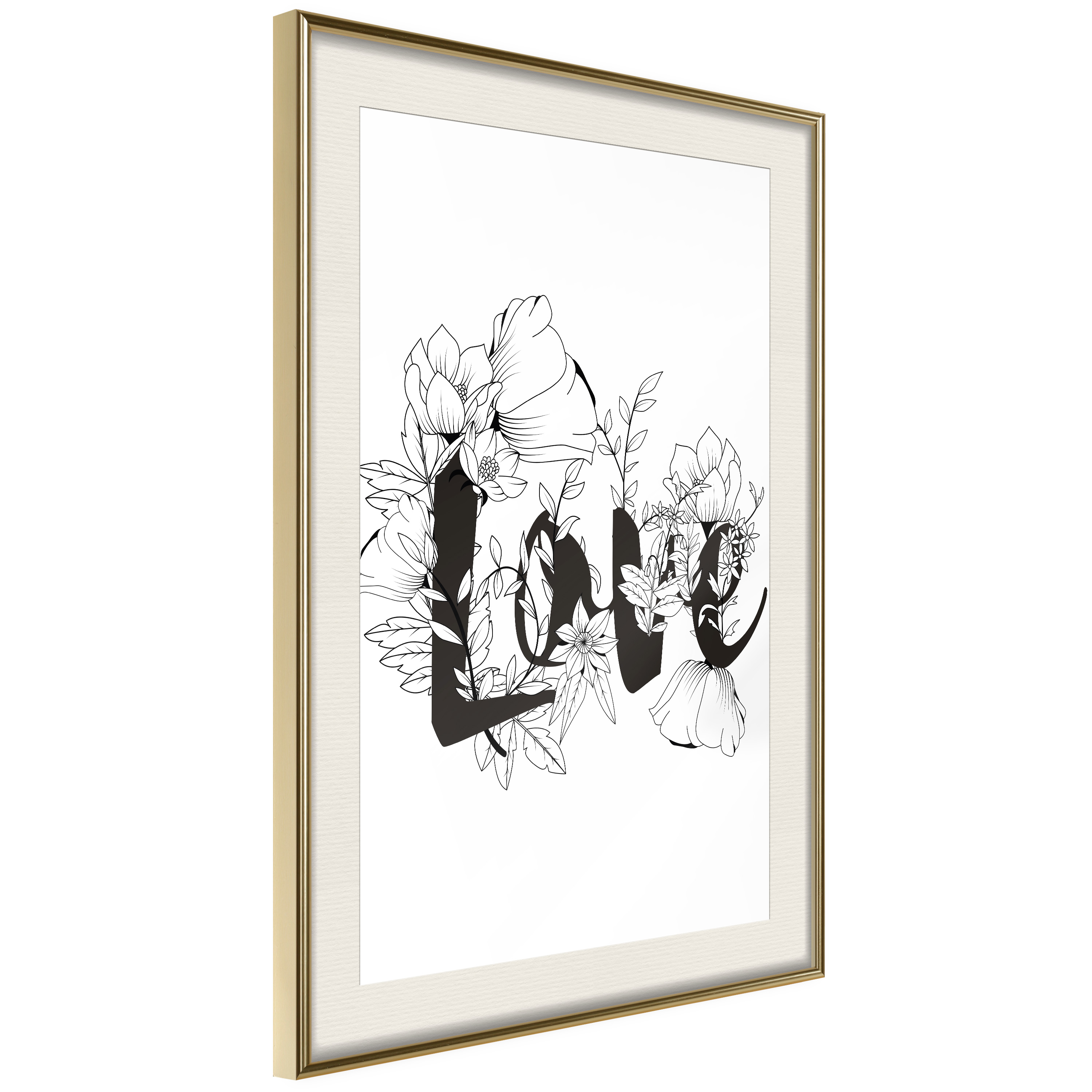 Poster Artgeist Affisch Love With Flowers