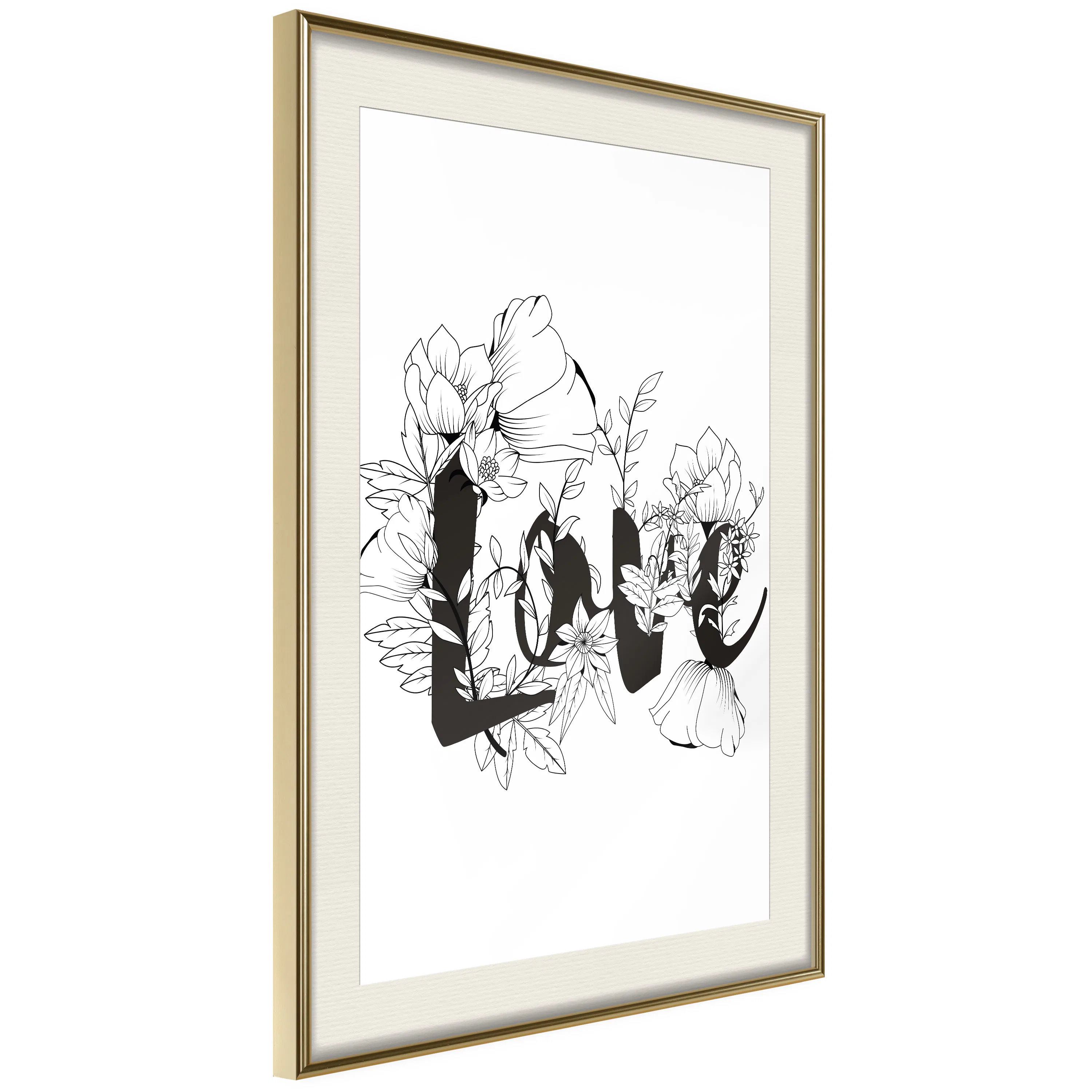 Poster Artgeist Affisch Love With Flowers
