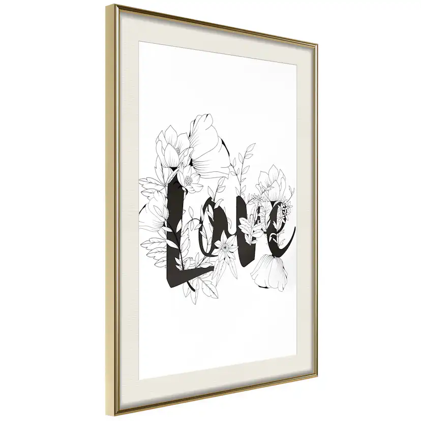 Poster Artgeist Affisch Love With Flowers