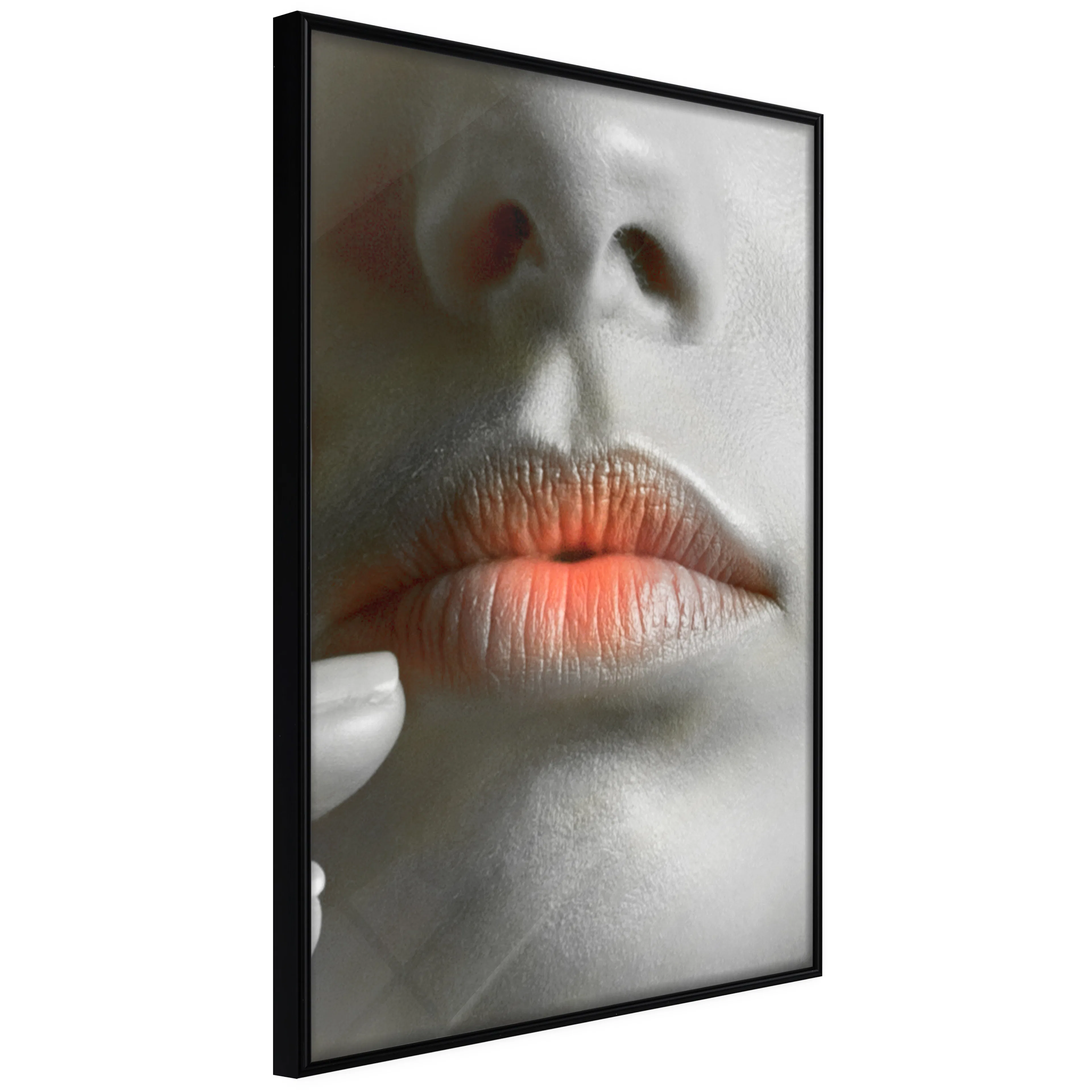 Affisch - Hot Lips [Poster] 20x30 Svart ram, 20x30 cm