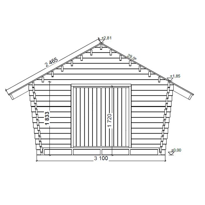 Timmerlada LP Garden Kymppi 10 m²