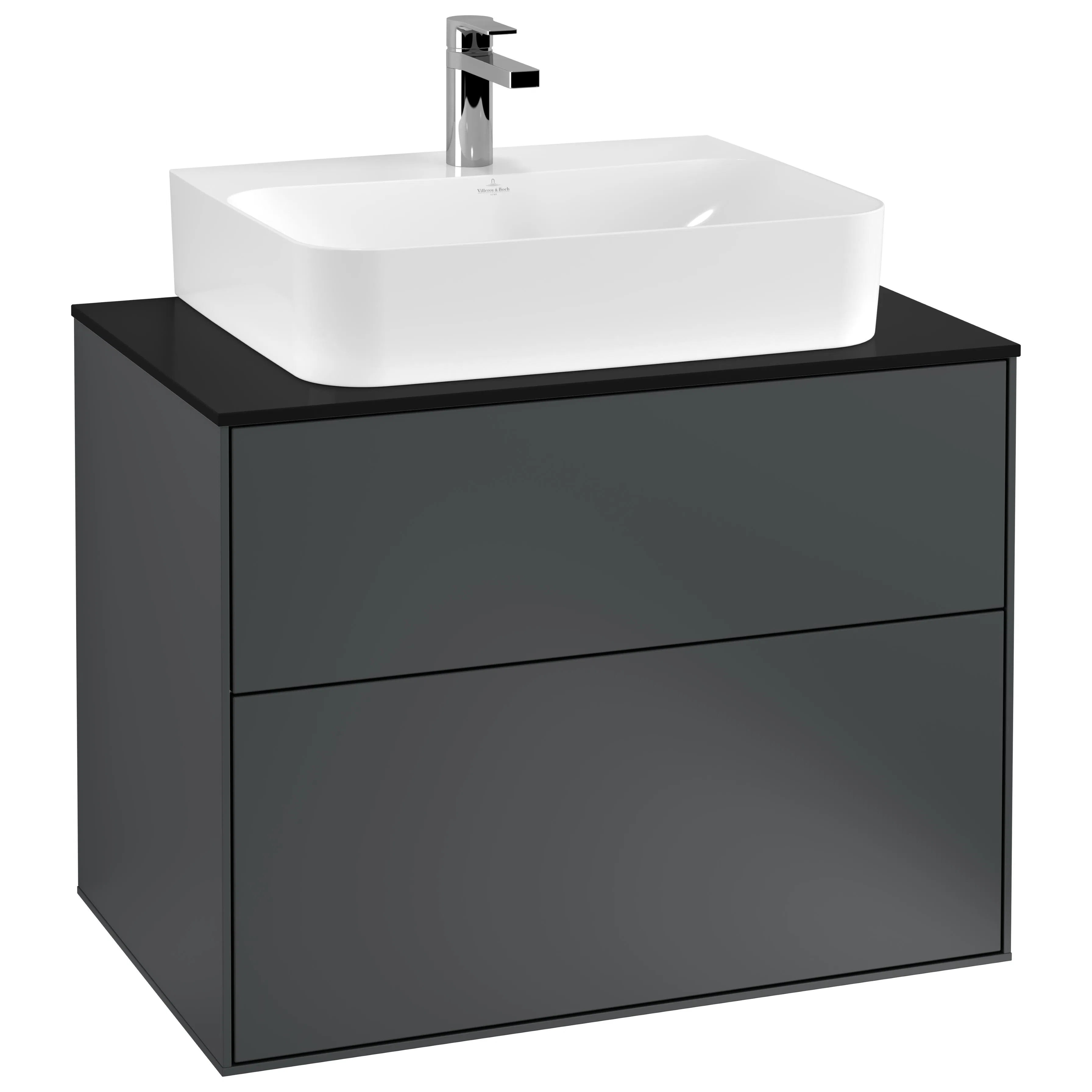 Tvättställsskåp Villeroy & Boch Finion med 2 Lådor och Bänkskiva för Centrerat Tvättställ