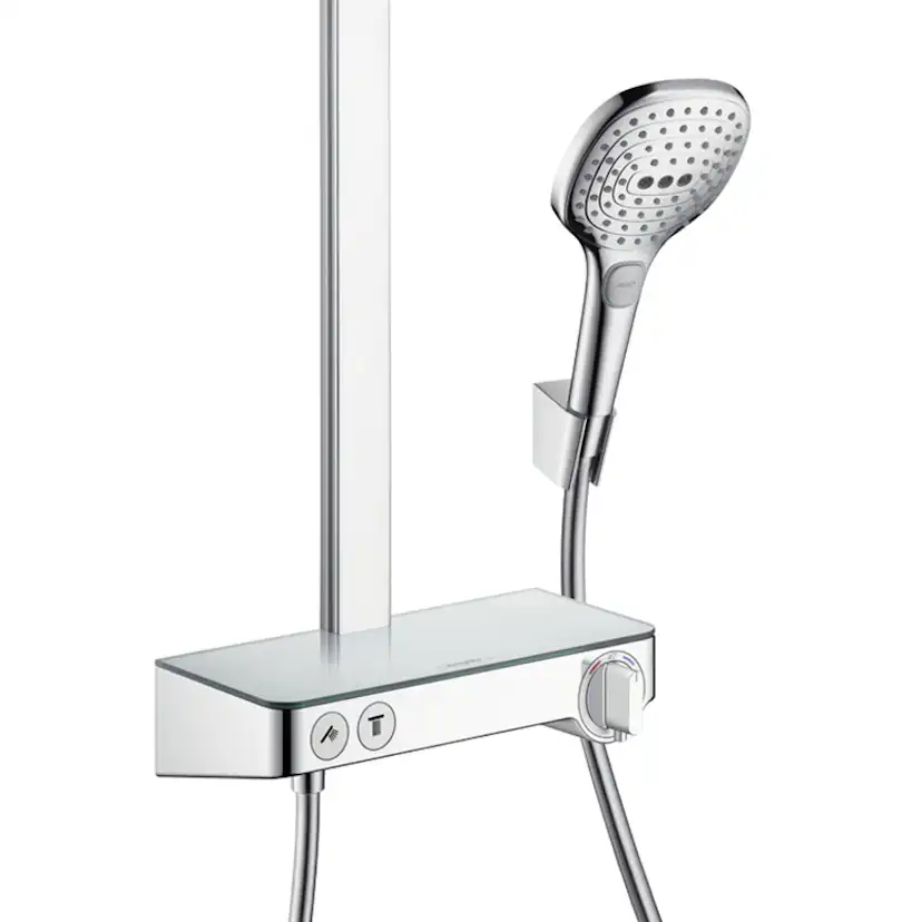 Takduschset Hansgrohe Raindance Select E 300 2jet Showerpipe Krom utan EcoSmart