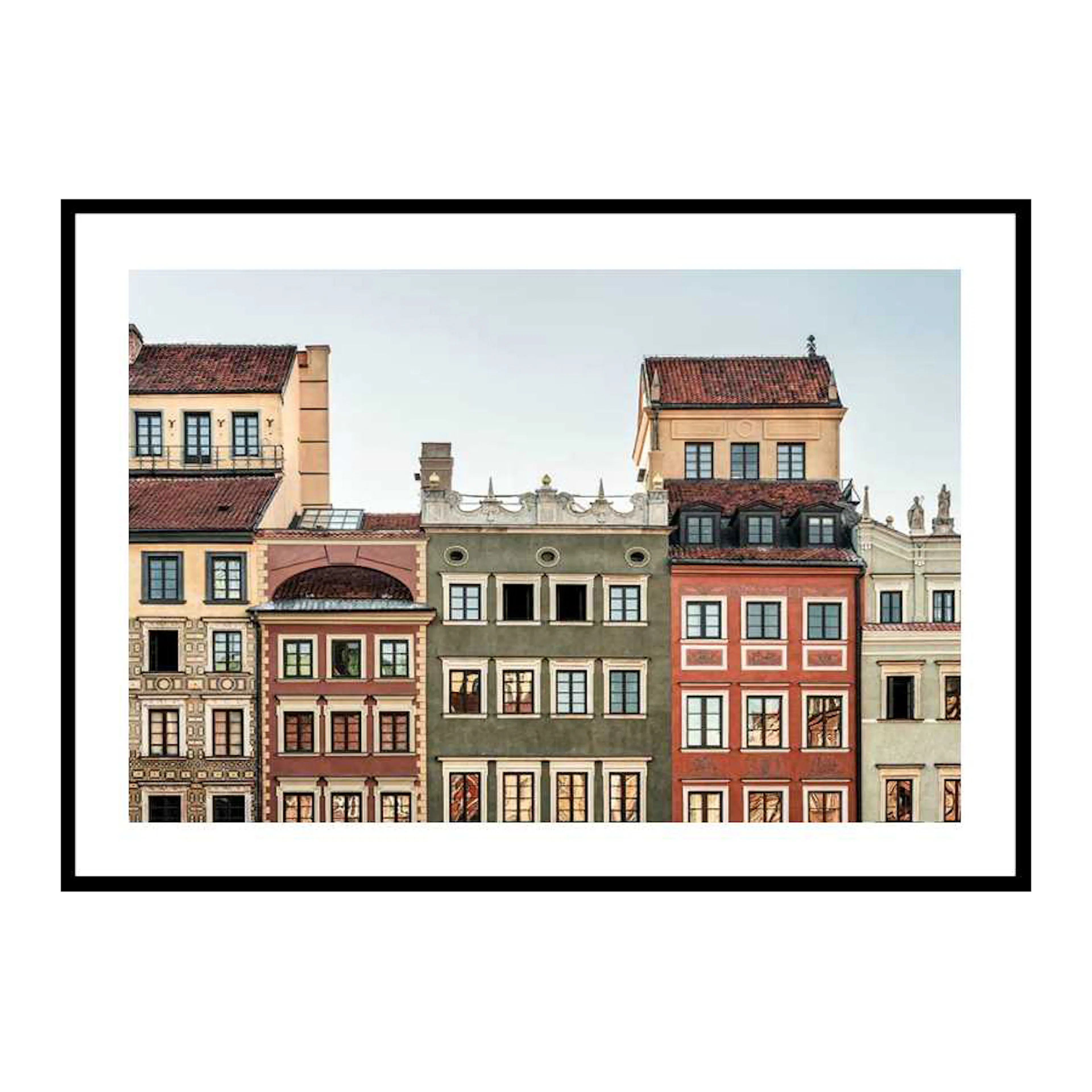 Town Houses In Warsaw 30x40 cm