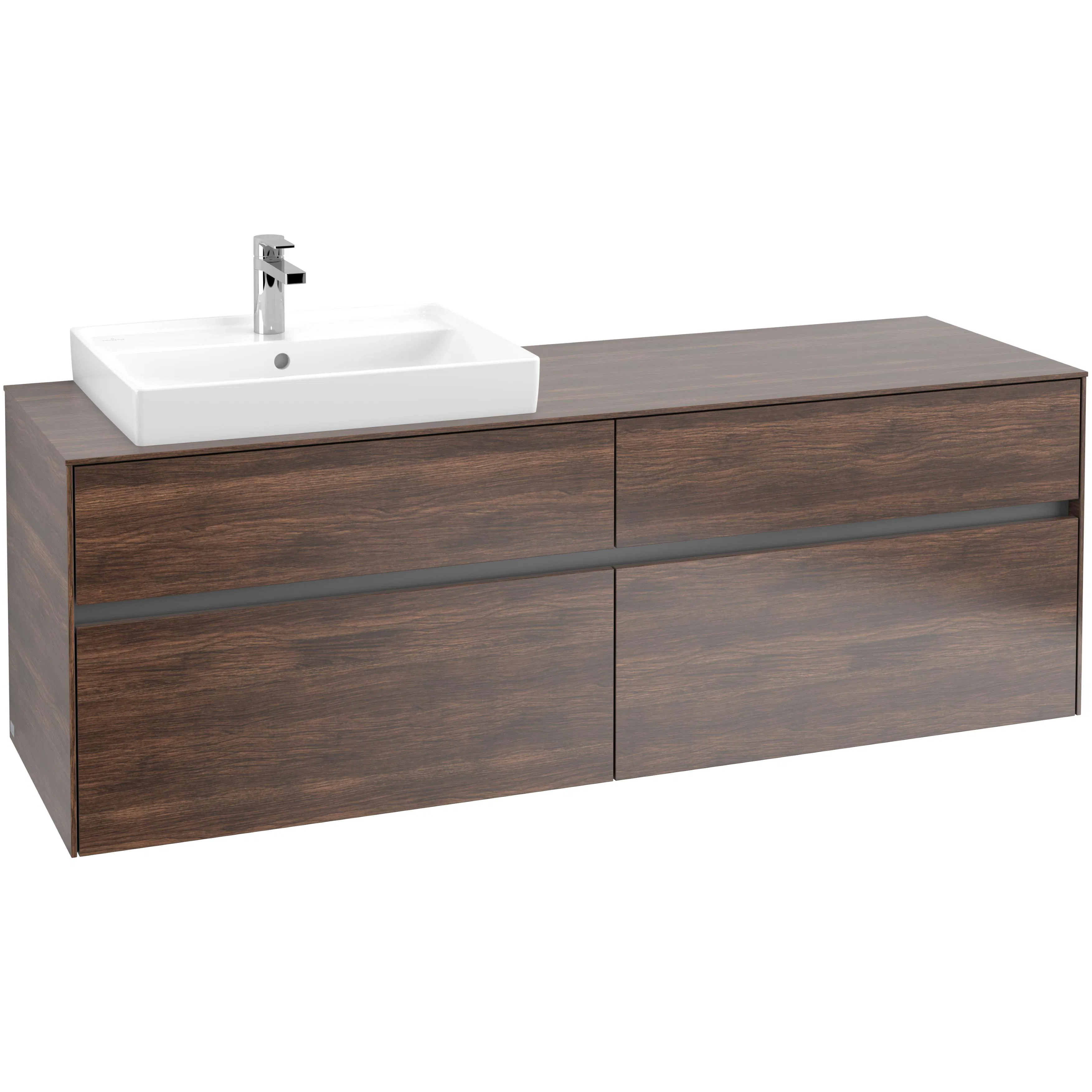 Tvättställsskåp Villeroy & Boch Collaro 160 cm med 4 Lådor för Ovanpåliggande Tvättställ