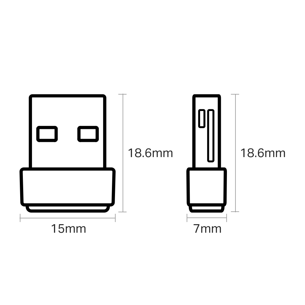USB Adapter TP-Link Archer T2U Nano Trådlös