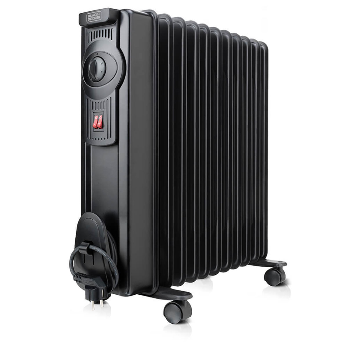 Element Black+Decker 2300W Oljeelement med Justerbar Termostat