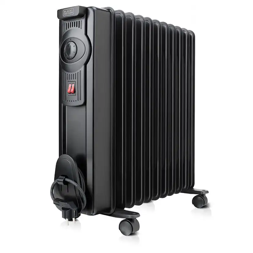 Element Black+Decker 2300W Oljeelement med Justerbar Termostat