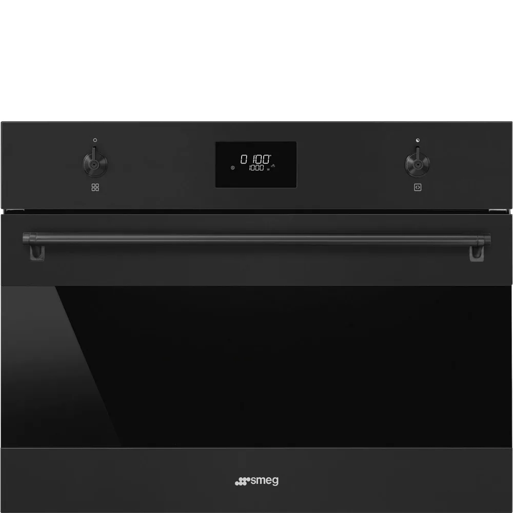 Kombiugn Smeg SO4301M0N Svart Med Grill, Display och Micro