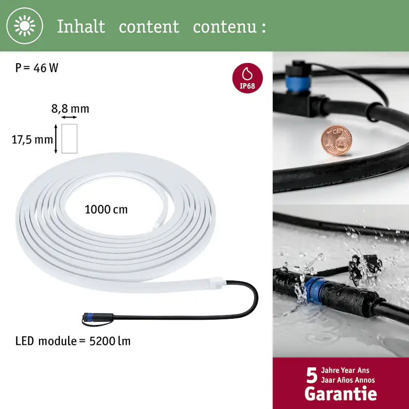LED-strip Paulmann Smooth Plug & Shine IP67 24V