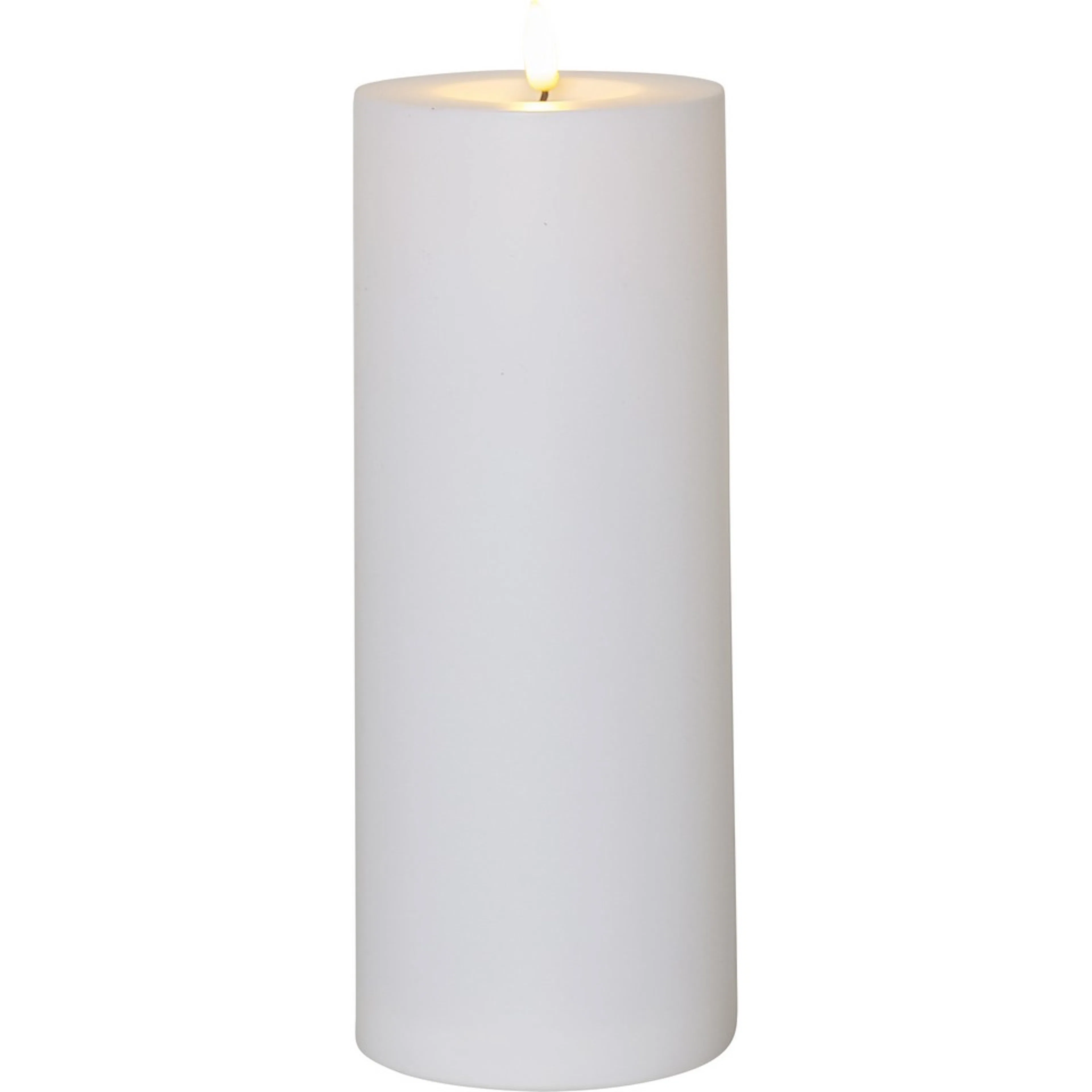 LED-Ljus Star Trading Flamme Rak Vit