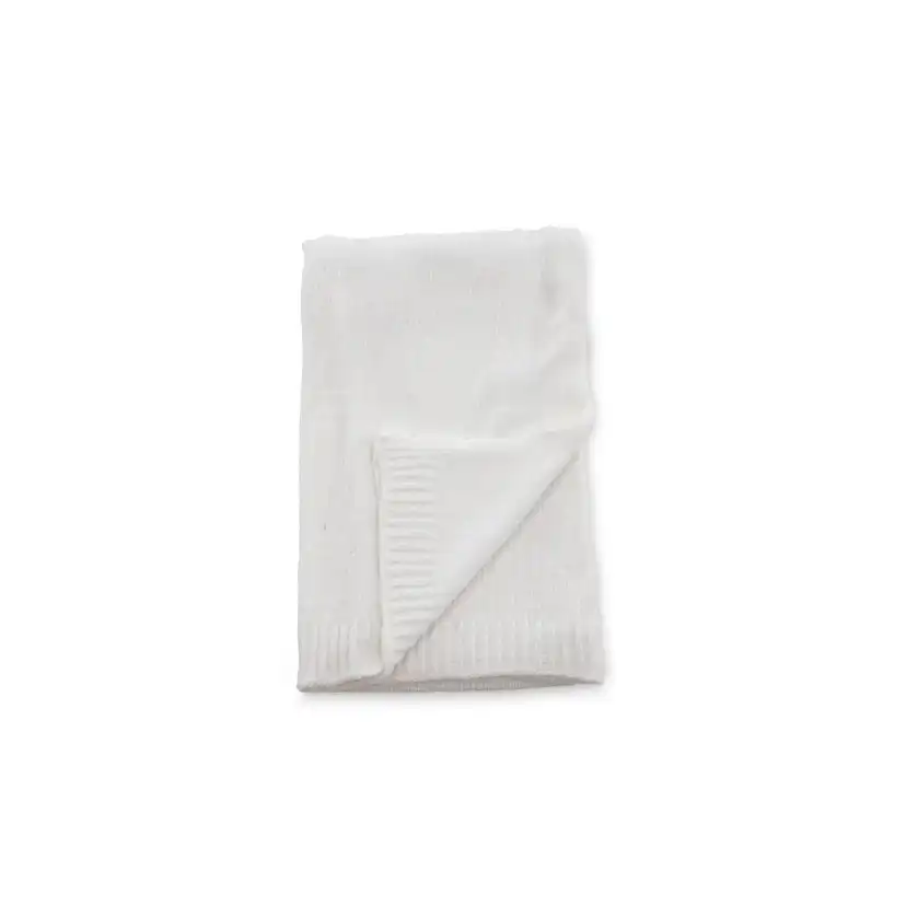Ally Throw Polyester/shiny chenille - White / - 130*170 Vit