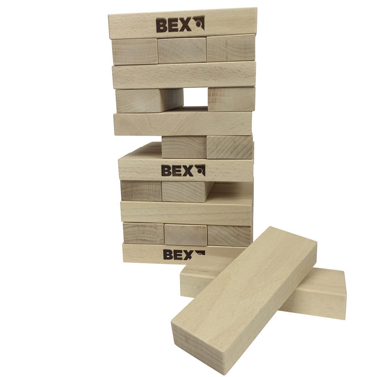 Trädgårdsspel Bex Jenga i Björk med Väska