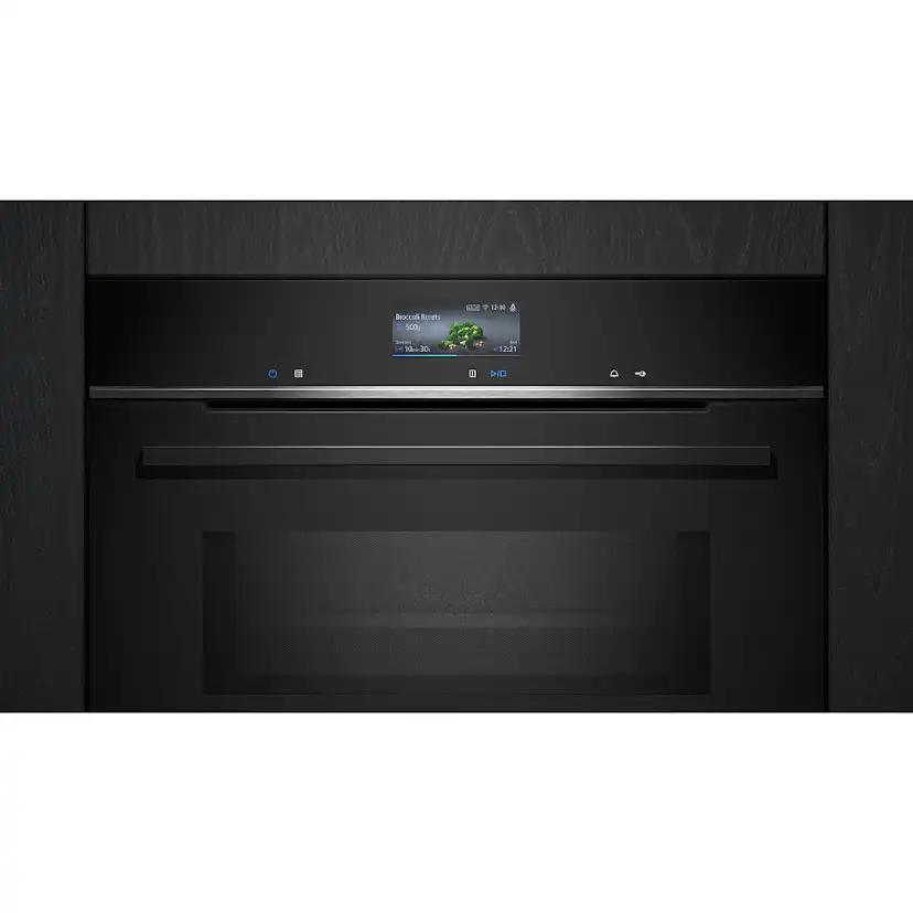 Ugn och Mikro Siemens iQ700 HM736G1B1 + CE732GXB1 Kombiugn Med Mikro För Inbyggnad Svart