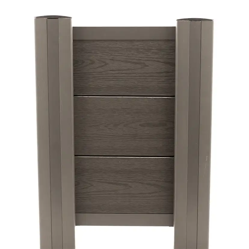 Staketset Hortus Komposit Trälook Höjd 172,7 cm